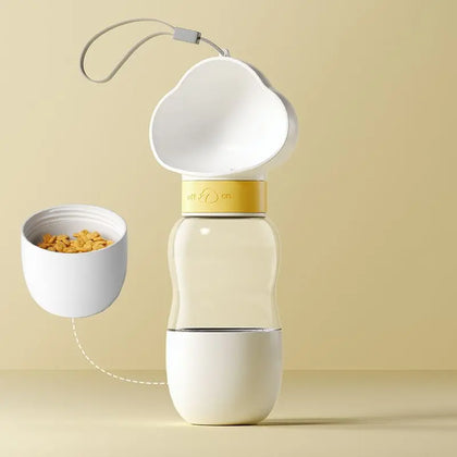 Travel Dog Bottle – Portable Water Feeder with Bowl