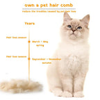 Dog & Cat Brush – Shedding Comb with Easy Clean Button