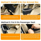 Small Pet Car Seat – Cozy Console Booster for Dogs & Cats