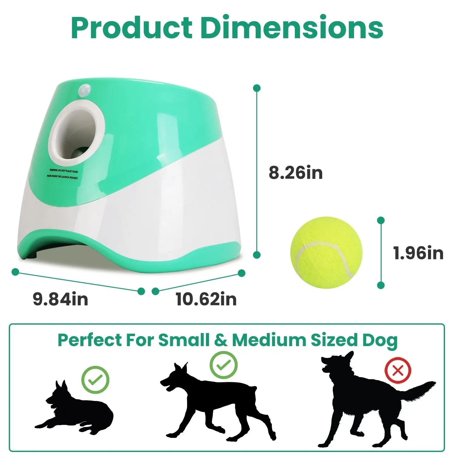 Dog Ball Launcher – Automatic Fetch Machine with Adjustable Distance