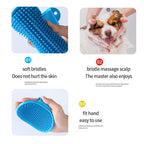 Dog & Cat Bath Brush – Soft Rubber Grooming Comb
