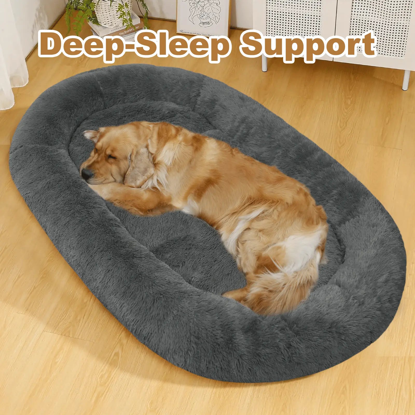 Soft Dog Bed – Large Washable Bed for Easy Carry & Comfort