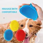 Dog & Cat Bath Brush – Soft Rubber Grooming Comb