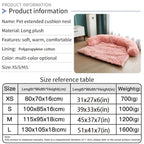 Pet Sofa Bed – Soft Plush Cushion & Blanket for Dogs & Cats