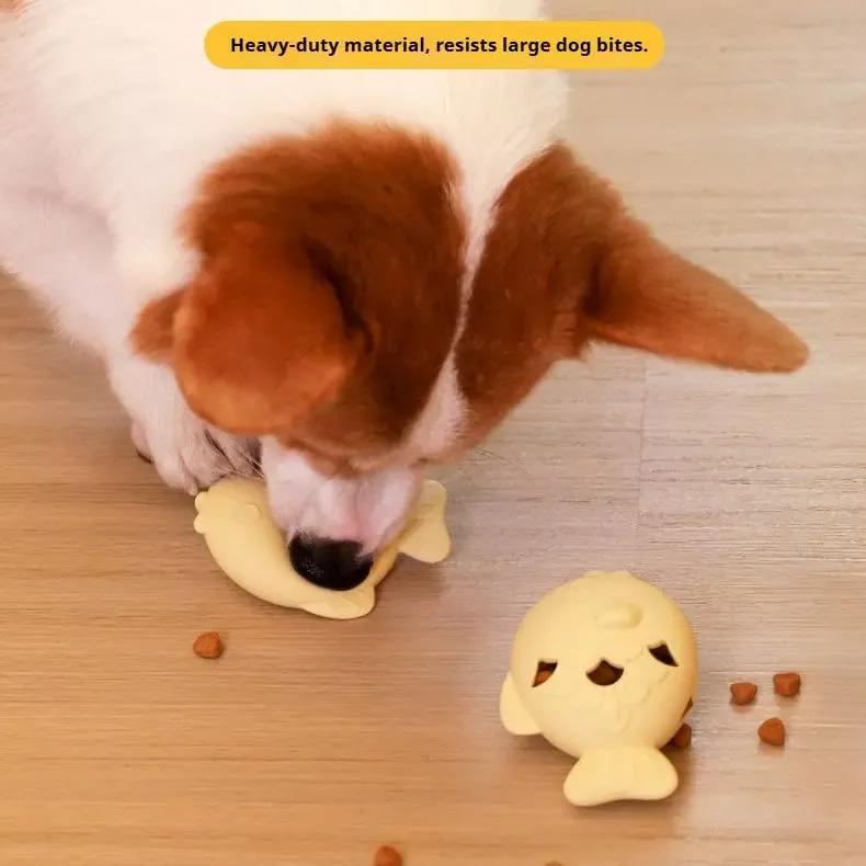 Dog Treat Toy – Fish Shape Silicone Slow Feeder for Dogs