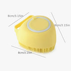 Dog Bath Brush – Silicone Shampoo Brush for Grooming