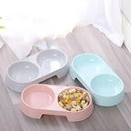 Dual Pet Bowl – Dog & Cat Food and Water Bowl Set