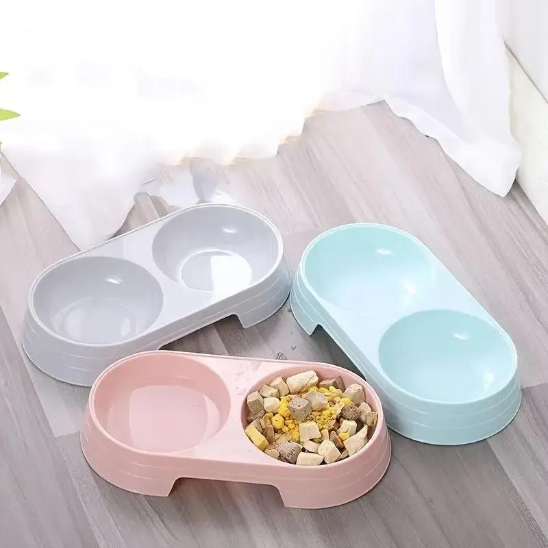 Dual Pet Bowl – Dog & Cat Food and Water Bowl Set