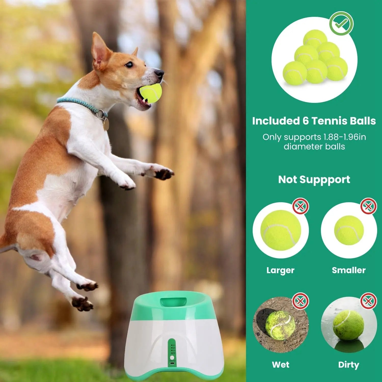 Dog Ball Launcher – Automatic Fetch Machine with Adjustable Distance