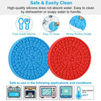 2PCS Lick Mats – Suction Slow Feeder for Dogs & Cats
