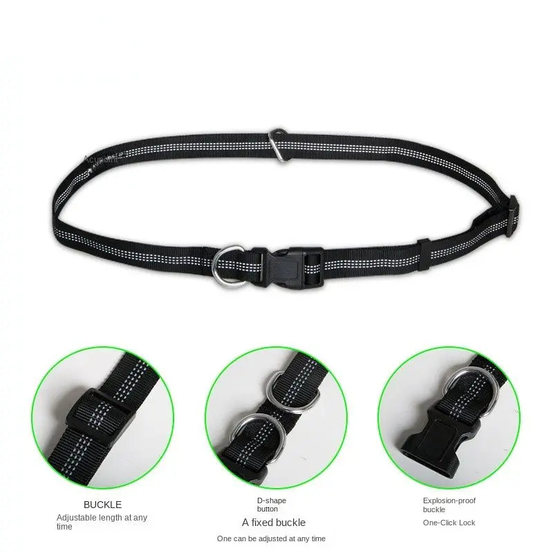 Hands-Free Leash – Bungee Dog Leash with Storage Pouch & Soft Handles