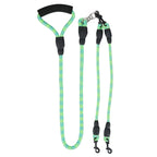 Dual Dog Leash – No-Tangle Reflective Leash with Padded Handle
