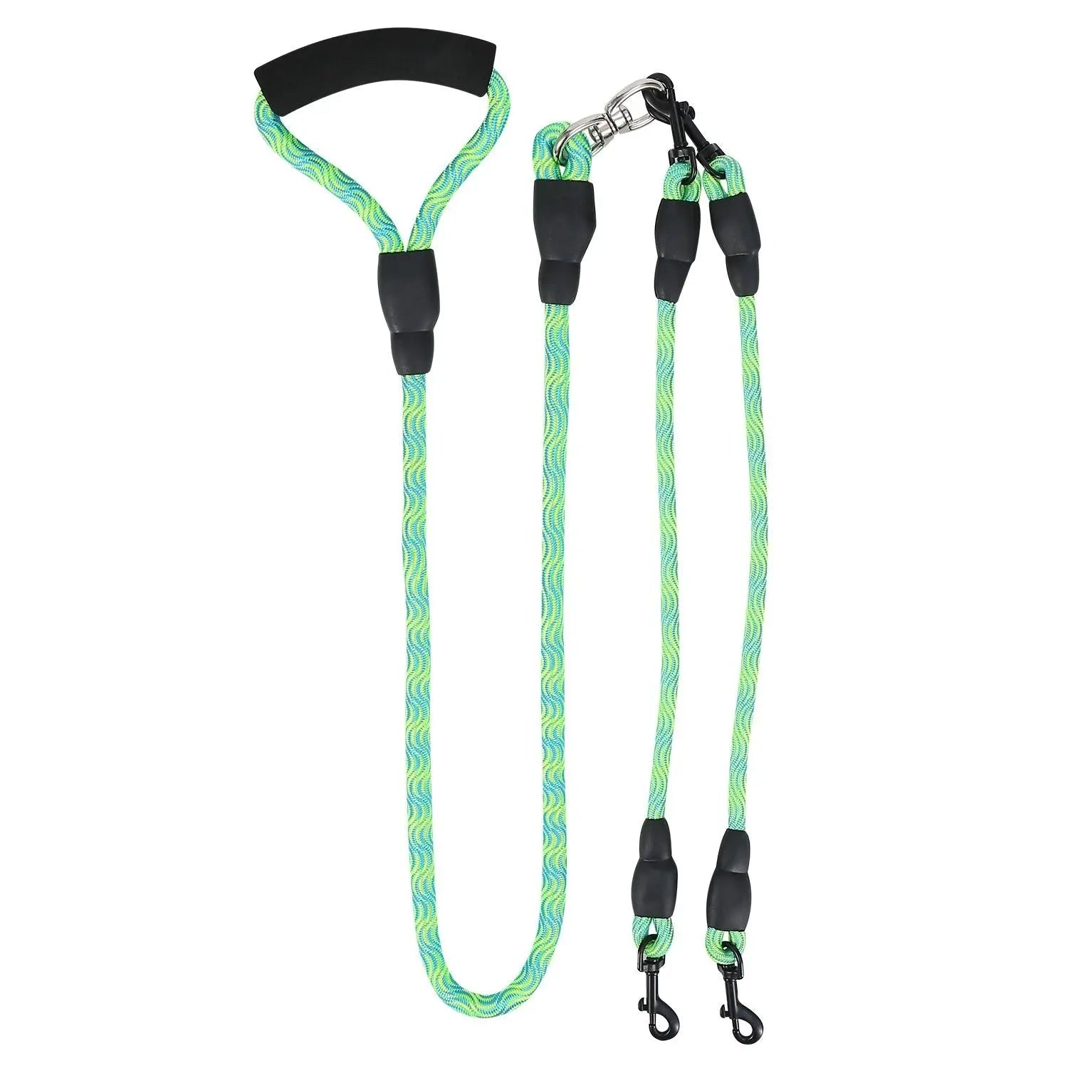 Dual Dog Leash – No-Tangle Reflective Leash with Padded Handle
