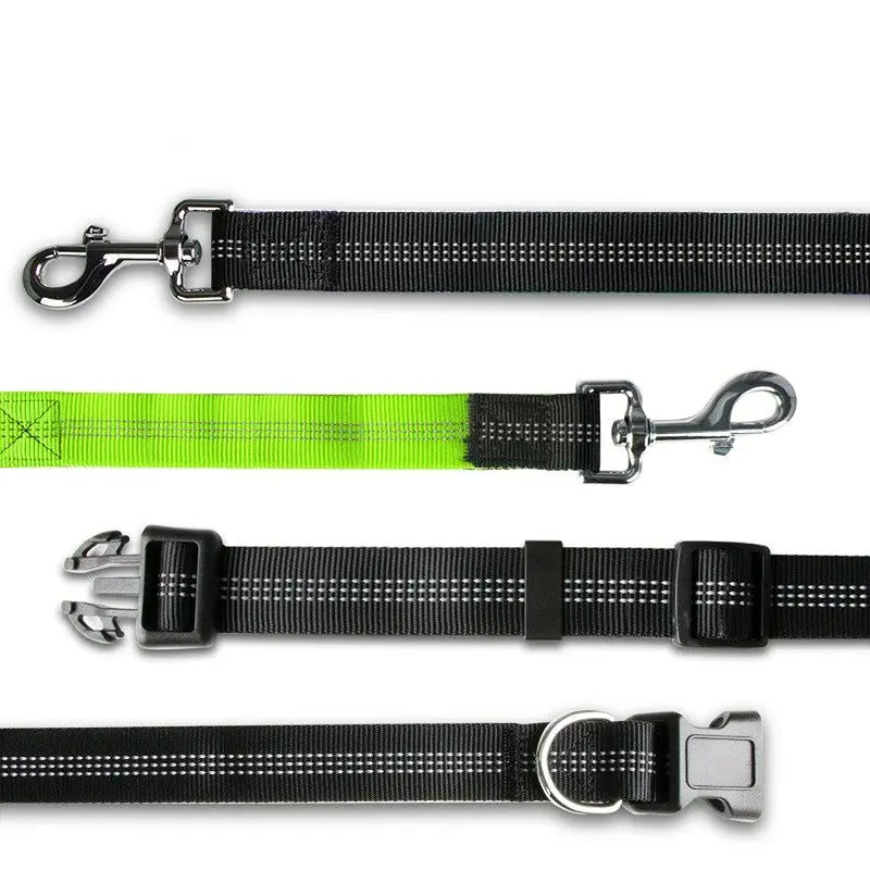Hands-Free Leash – Bungee Dog Leash with Storage Pouch & Soft Handles