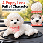 Cute Puppy Dashboard Ornament with Anti-Slip Mat Fursera