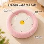 Flower Cat Scratcher Lounge – 2-in-1 Round Cat Scratching Bed Fursera