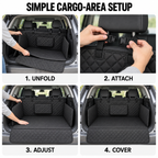 Quilted Dog Cargo Liner with Side Panels & Bumper Flap Fursera