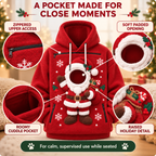 Christmas Pet Pocket Hoodie with 3D Holiday Designs Fursera