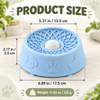 Suction Slow Feeder Dog Bowl with Flower Maze & Textured Licking Dome Fursera