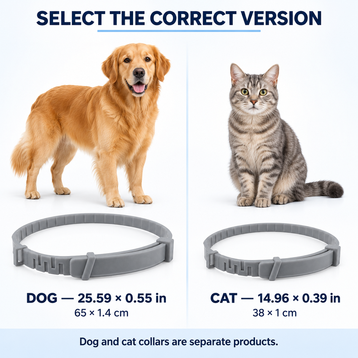 Adjustable Pet Collar – Flexible Design, Dog & Cat Size Options Fursera