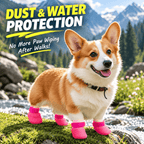 Non-Slip Dog Boots with Waterproof Soles – Set of 4 Fursera
