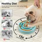The Fur Anti-Gulp Slow Feeder Dog Bowl