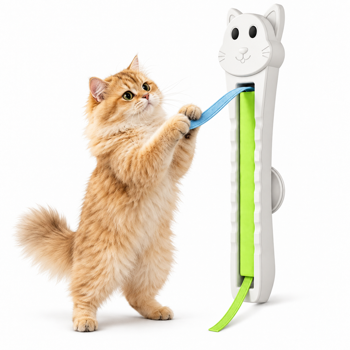 Wall-Mounted Automatic Cat Ribbon Toy – 2-Speed USB-C Rechargeable Teaser Fursera