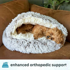 Calming Cowry Pet Bed – Cozy Anti-Anxiety Dog & Cat Bed
