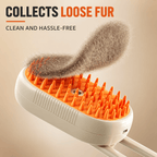3-in-1 Pet Spray Brush for Cats & Dogs – Groom, Massage & Remove Loose Fur Fursera