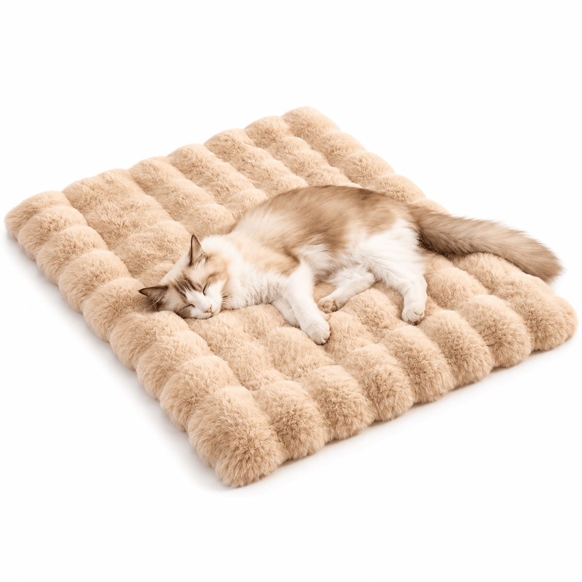 Washable Plush Pet Bed Mat for Cats & Dogs – Non-Slip Fursera