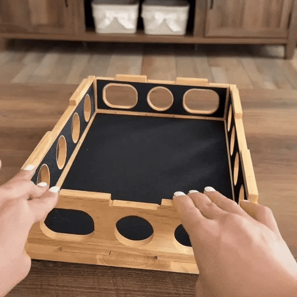 Wooden Cat Puzzle Toy with Built-In Claw-Smoothing Surface Fursera