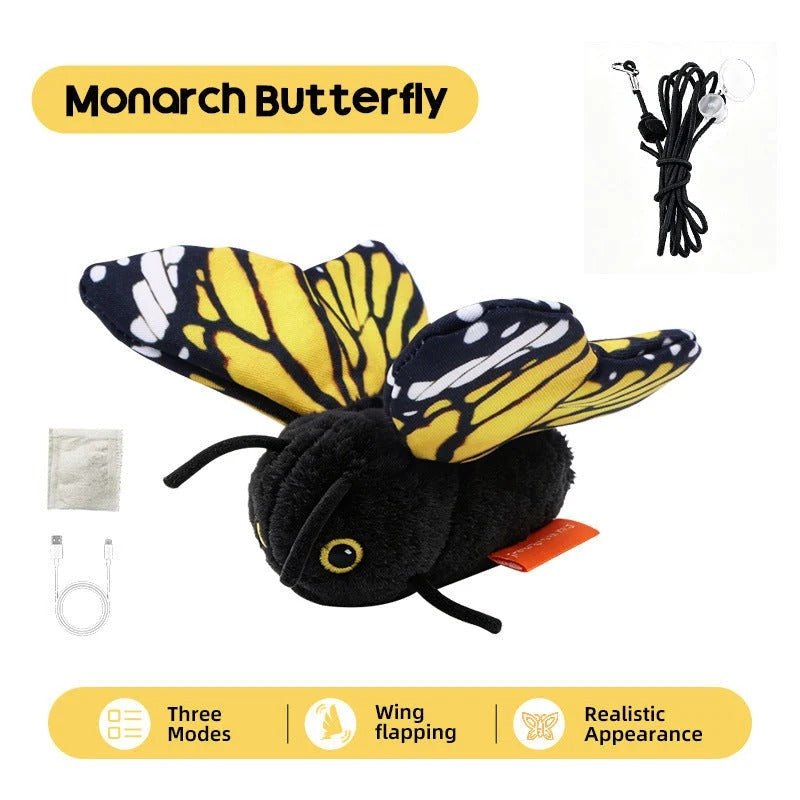 Interactive Automatic Butterfly Teaser for Indoor Cats Fursera