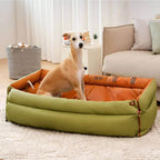 Dog Car Seat Bed – Faux Leather Booster for Medium & Large Dogs