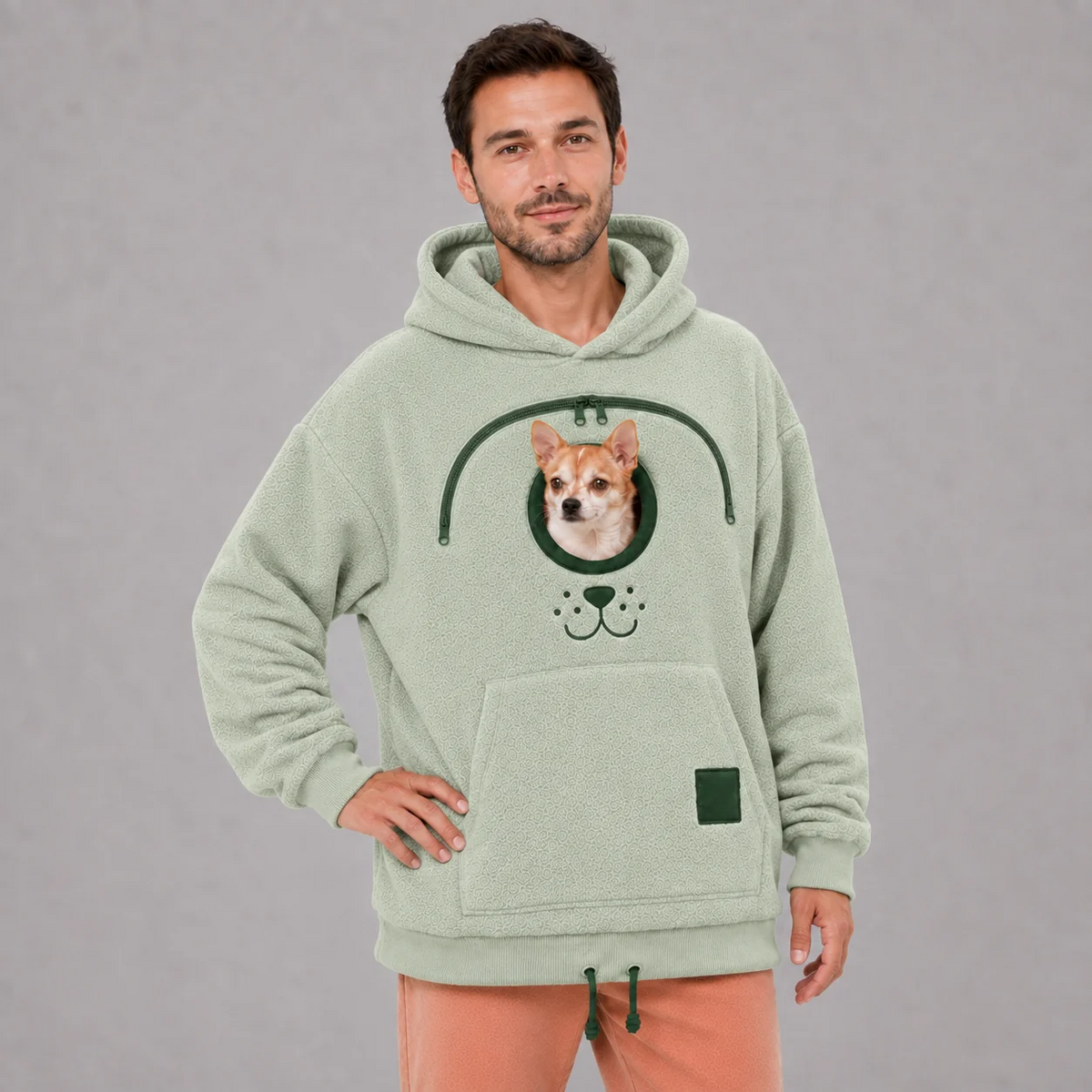 Fleece Pet Carrier Hoodie – Cozy Pullover for Small Dogs Fursera