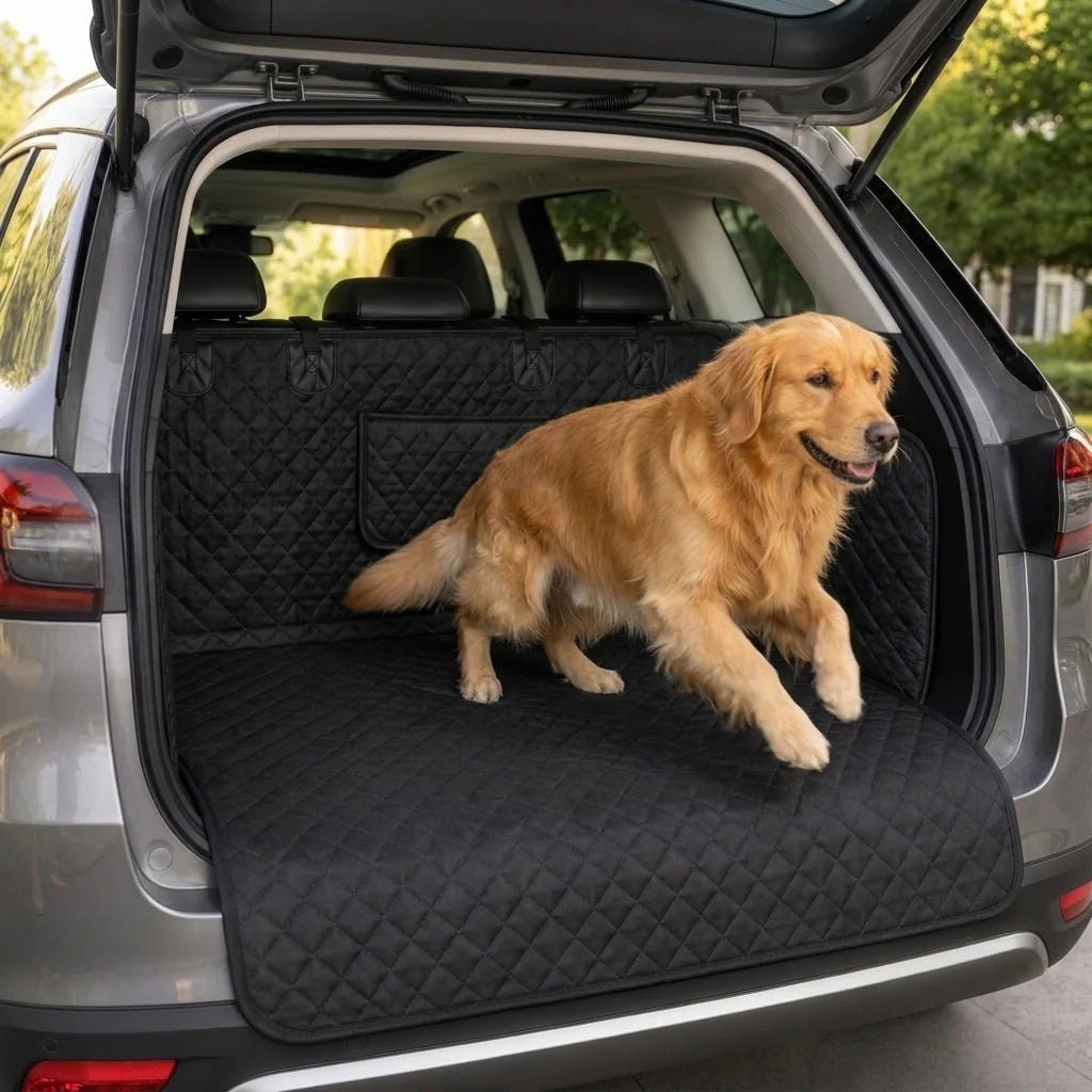 Quilted Dog Cargo Liner with Side Panels & Bumper Flap Fursera