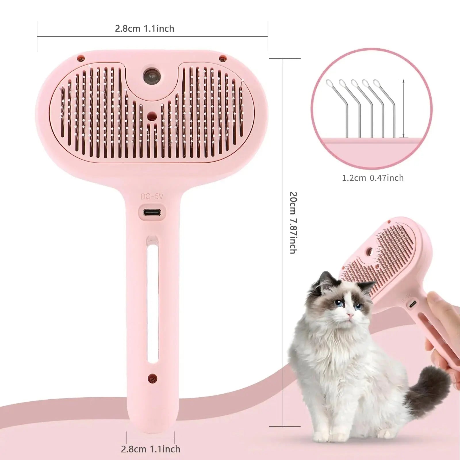 2 in 1 Pet Spray Hair Removal Comb