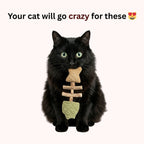 Fish Bone Cat Dental Chew Toy