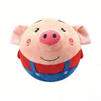 Squeaky Pig Dog Toy – Soft Plush Interactive Chew & Play Toy