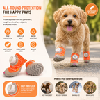 Breathable Anti-Slip Waterproof Dog Boots (4-Pack) Fursera