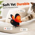 Interactive Automatic Butterfly Teaser for Indoor Cats Fursera